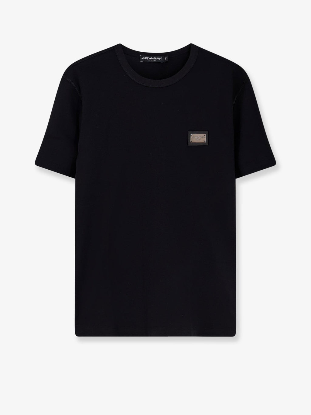 Dolce & Gabbana Cotton T-shirt with logo patch – afbeelding 1