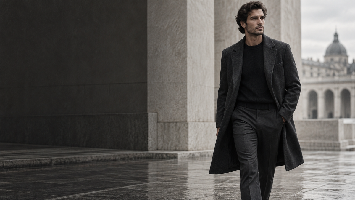 Modecampagne beeld voor herenmode
