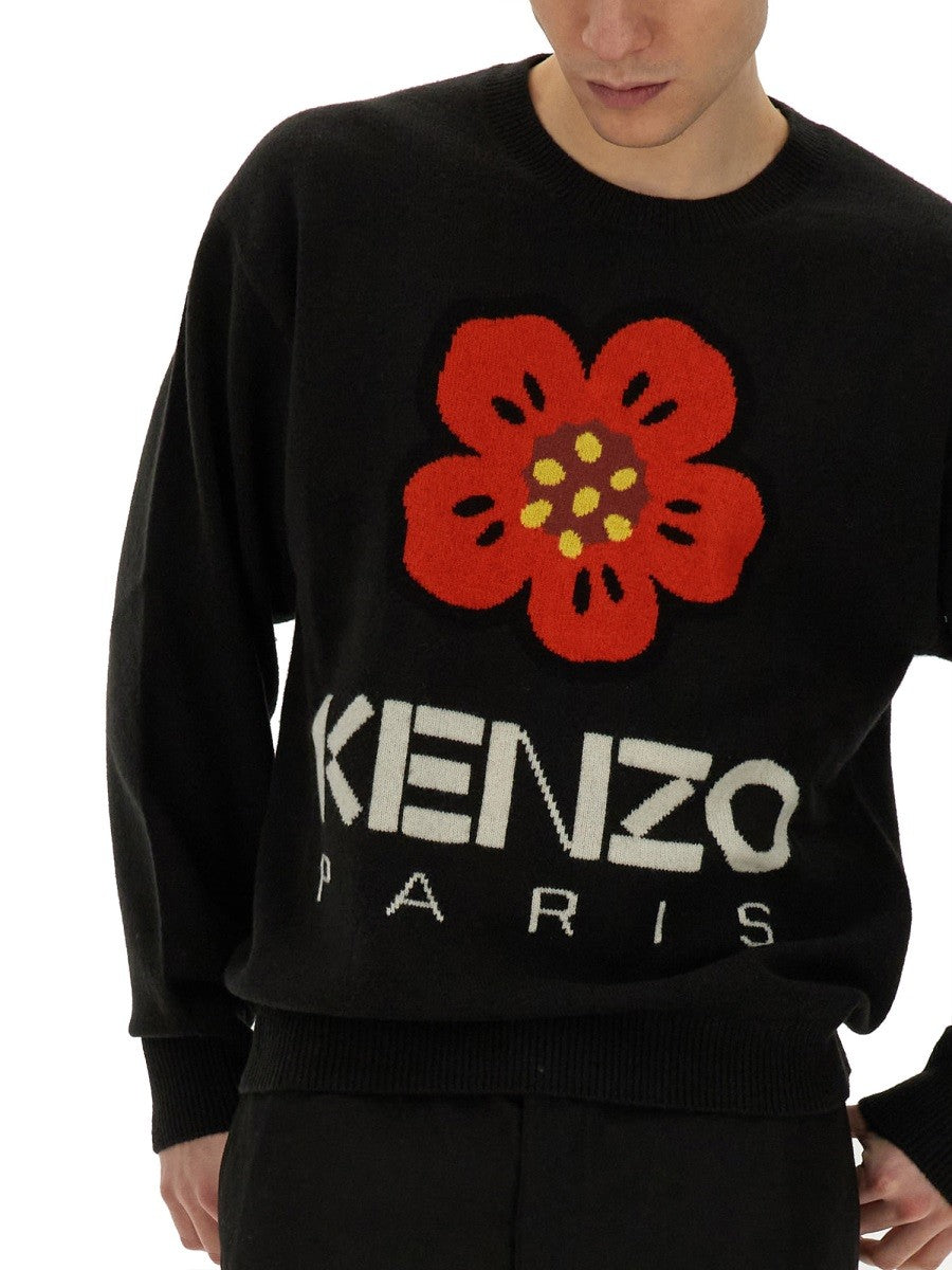 Kenzo JERSEY WITH EMBROIDERY BOKE FLOWER – afbeelding 4