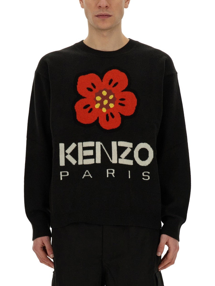 Kenzo JERSEY WITH EMBROIDERY BOKE FLOWER – afbeelding 1