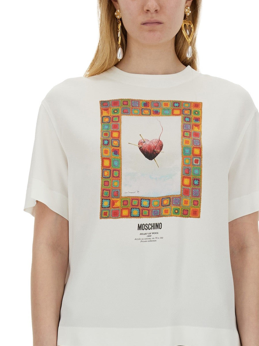 Moschino T-SHIRT "HEART – afbeelding 3